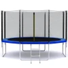 Батут SJ 12ft (374см) синій із зовнішньою сіткою