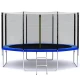 Image 1 for Батут SJ 12ft (374см) синій із зовнішньою сіткою