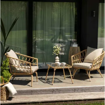 Комплект садових меблів Di Volio Savona бежевий/кремовий