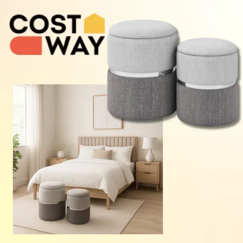 Комплект із 2 пуфів