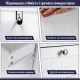 Image 3 for Тумба для ванної Costway Tilt-Out Laundry Cabinet з відкидним кошиком для білизни та шухлядою білий
