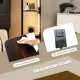 Image 8 for Стелаж-торшер Costway Lumina Dimmer 163 з LED підсвіткою на 4 полиці лофт, коричневий