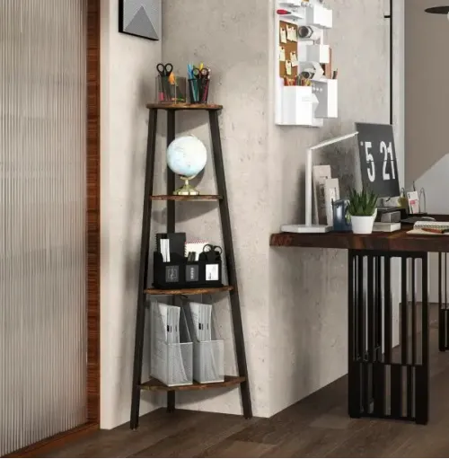 Этажерка Costway Leo угловая в стиле Loft