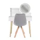 Image 3 for Туалетний столик Jumi Scandi LED + крісло Saida сірий
