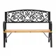 Image 2 for Лавка для саду Chomik GARDEN LINE SUNNY з декоративною спинкою
