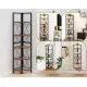 Image 6 for Этажерка Costway Signal угловая с металлическим каркасом в стиле Loft