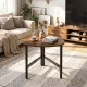 Image 3 for Журнальний столик Costway Tripod Coffee Table трикутний лофт коричневий