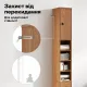 Image 8 for Шафа-пенал у ванну Costway Slim Tower вузька з шухлядою натуральний