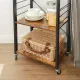 Image 3 for Стелаж Leobert Dash в стилі Loft з коліщатками коричневий