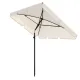 Парасоля садова Di Volio Ankona кремова 200х125см з нахилом та чохлом