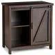 Кухонный комод-буфет Costway Sideboard с амбарной раздвижной дверцей лофт рустик