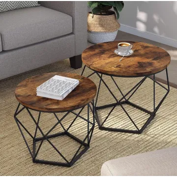 Комплект журнальних столиків Leobert Watson 2 шт в стилі Loft