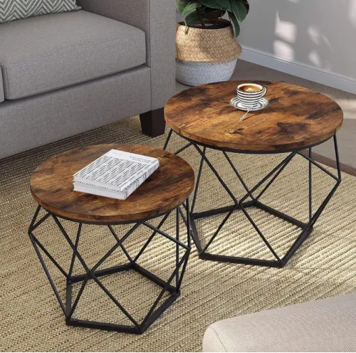 Комплект журнальных столиков Leobert Watson 2 шт в стиле Loft