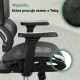 Image 16 for Эргономичное офисное кресло Di Volio Vataro сетка, 4D-подлокотники, черный