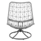 Image 13 for Крісло-кокон садове обертове Di Volio Melia компактне для балкона сірий