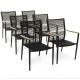 Image 3 for Комплект садових меблів Di Volio Acona 6+1 чорний/бежевий