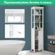 Image 8 for Шкаф-пенал для ванной Costway Freestanding Bath 160см с полками и дверцей белый