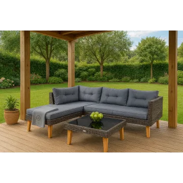 Комплект меблів для саду Di Volio Imola темно-сірий