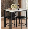 Комплект меблів Costway Venni барний стіл з табуретом 2 шт