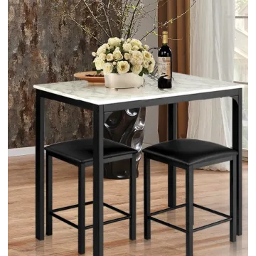 Комплект меблів Costway Venni барний стіл з табуретом 2 шт