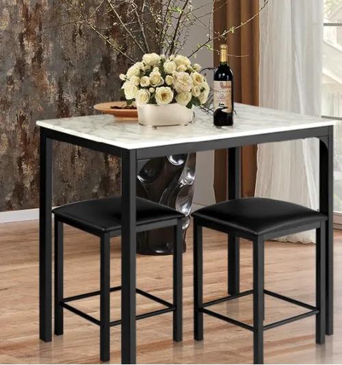 Комплект меблів Costway Venni барний стіл з табуретом 2 шт