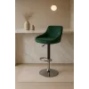Барний стілець Leobert Kast з спинкою зелений
