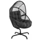 Image 2 for Крісло-кокон садове Di Volio Leno обертове чорний