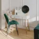 Image 8 for Туалетний столик Jumi Scandi з шухлядами, шкіряні ручки, білий