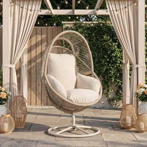 Крісло-кокон із техноратану - виглядає дорого, служить довго