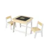 Комплект детской мебели Costway Kids Set 2-in-1 Desk стол и 2 стулья с двухсторонней столешницей-доской