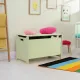 Image 2 for Скриня для іграшок Крокодил Costway DinoBox дерев'яна зелений