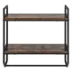 Image 4 for Полиця навісна Costway Loft Wall Shelf для ванної з тримачем для рушників лофт коричневий