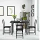 Image 5 for Комплект меблів Costway Katarina стіл і 4 стільці чорний
