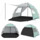 Image 3 for Пляжний намет-тент Pop-Up Costway Vista Vent Beach саморозкладний від сонця 3-4 місний зелений