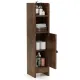 Image 4 for Пенал-шкаф для ванны Costway SlimBath Cabinet напольный с полками и дверцей коричневый