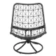 Image 13 for Крісло-кокон садове обертове Di Volio Melia компактне для балкона чорний