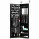 Image 7 for Зеркало подвесной шкаф Costway Glamour Case для бижутерии черный