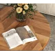 Image 2 for Журнальний столик Costway Leo з металевою основою в стилі Loft