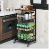 Стеллаж Costway Vroda мобильный в стиле Loft