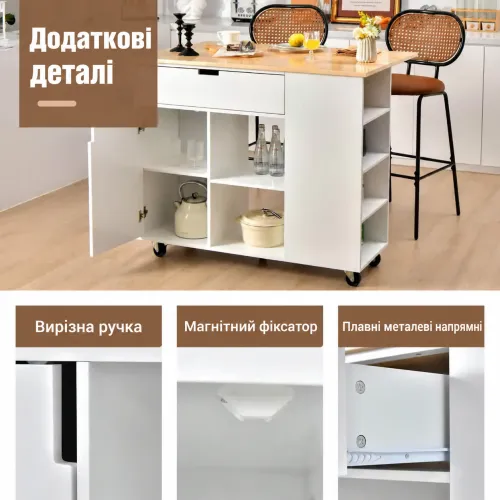 Один кухонний острів - кілька сценаріїв використання