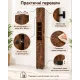 Image 2 for Шкаф-пенал в ванную Costway Slim Tower узкий с полками коричневый