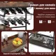 Image 4 for Сервірувальний кухонний візок Costway Beverage Bar зі знімним тацею трирівневий