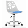 Офисное кресло Leobert Print бело-голубой