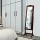 Image 6 for Дзеркало шафа підлогова Costway Antique для біжутерії коричневий