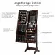 Image 10 for Дзеркало шафа підлогова Costway Antique для біжутерії коричневий