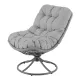 Image 9 for Крісло-кокон садове обертове Di Volio Melia компактне для балкона сірий