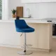 Барный стул Leobert Kast со спинкой темно-синий