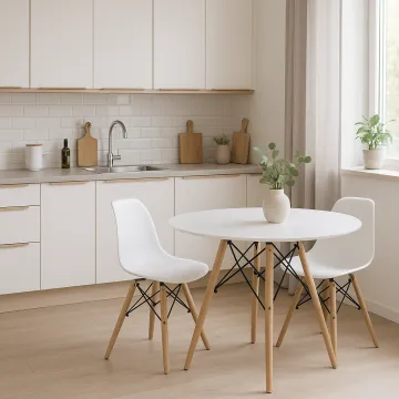 Стіл круглий Leobert Todi 100см білий