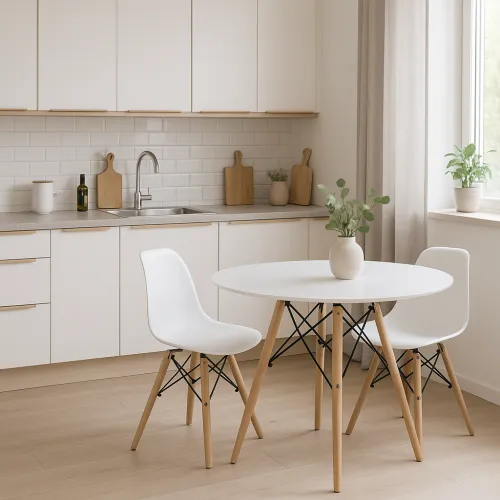 Стол круглый Leobert Todi 100см белый