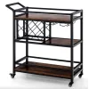 Стеллаж Costway Carrito - кухонная тележка с баром в стиле Loft